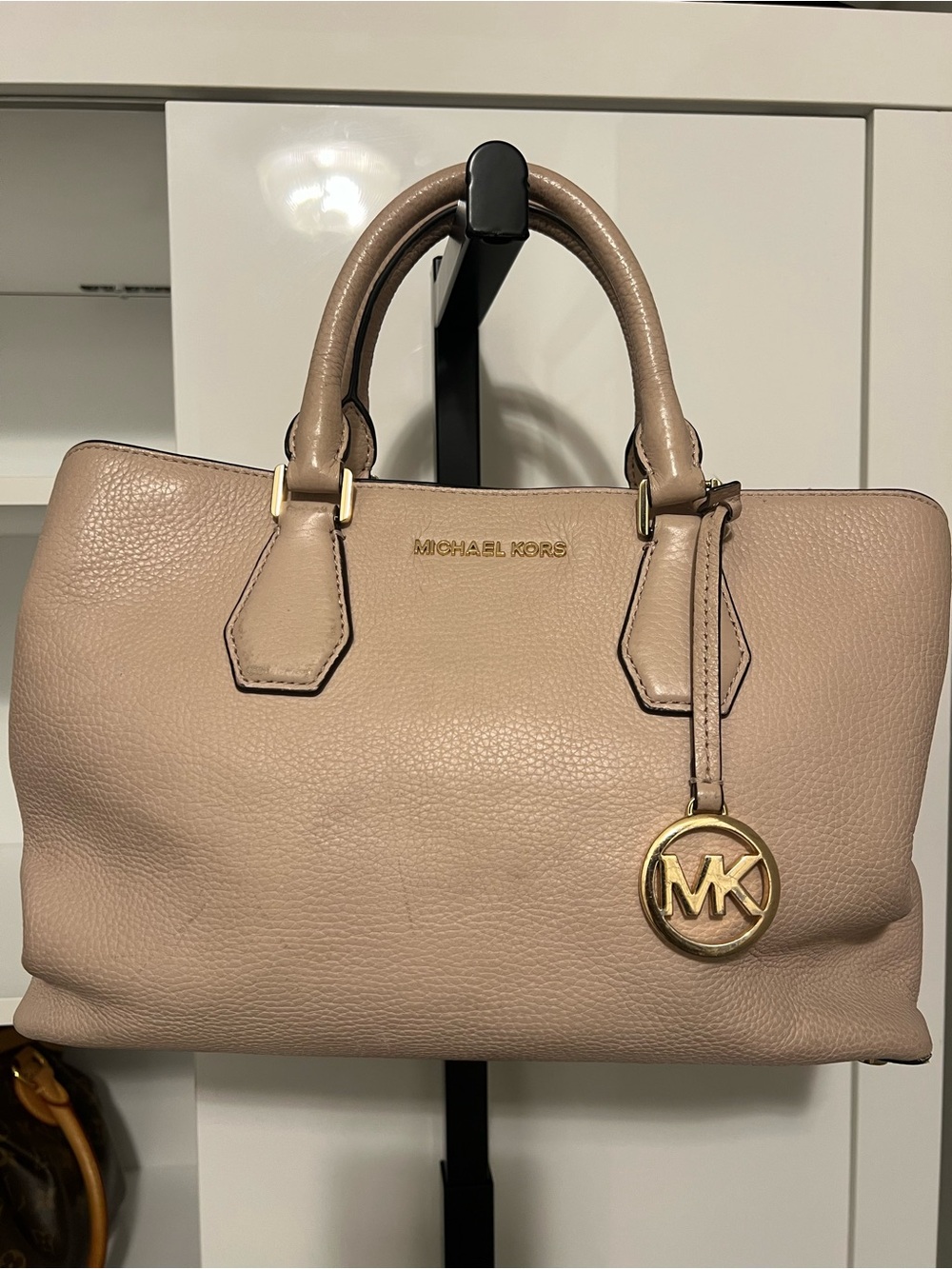 Michael Kors Pebbled Leather Satchel Handbag